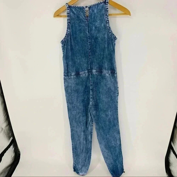TRACTR acid wash denim jumpsuit - Picture 3 of 11